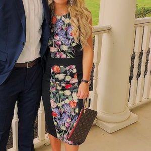 Ted Baker Floral Midi Dress